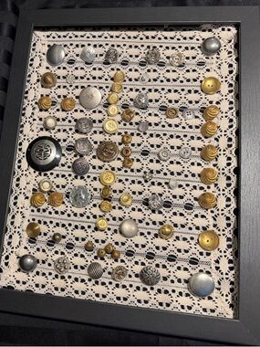 Assorted Metal Buttons and Shanks - Gold-tone & Silver-tone